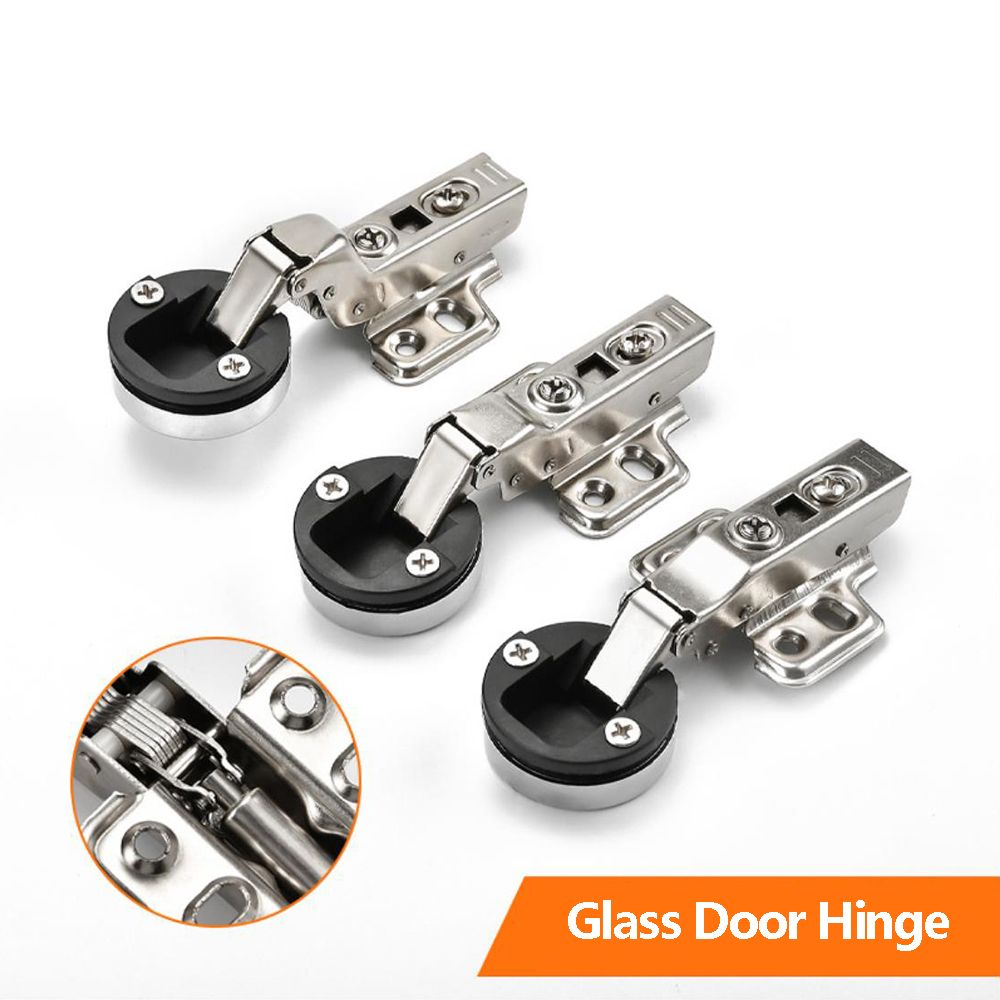 Furniture And Hardware Supplies - 2 Buah Engsel Pintu Kaca Tanpa