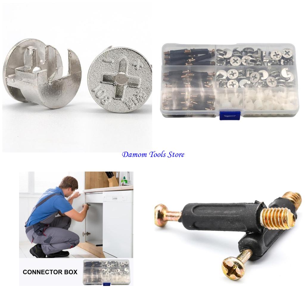 Furniture Hardware Cam Lock - 57BE Paket 108 Cams Connector Fittings
