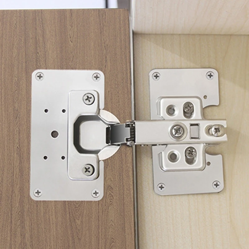 Cabinet Hinge Overlay - 4 Buah Pelat Perbaikan Engsel Pelat