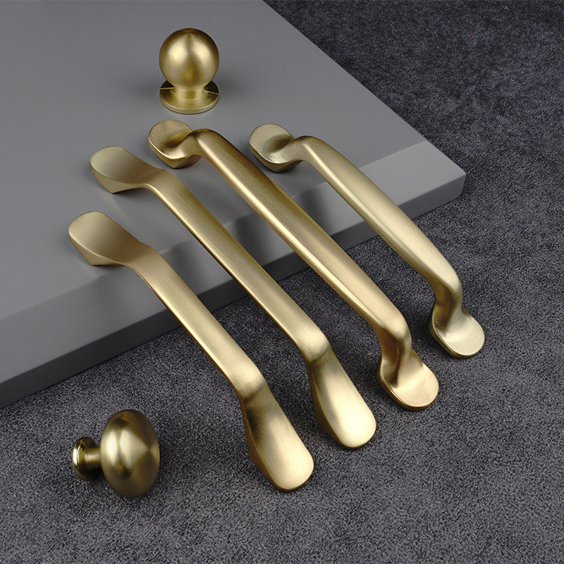 Drawer Pull Gold - Kenop Furnitur Emas, Gagang Aluminium untuk