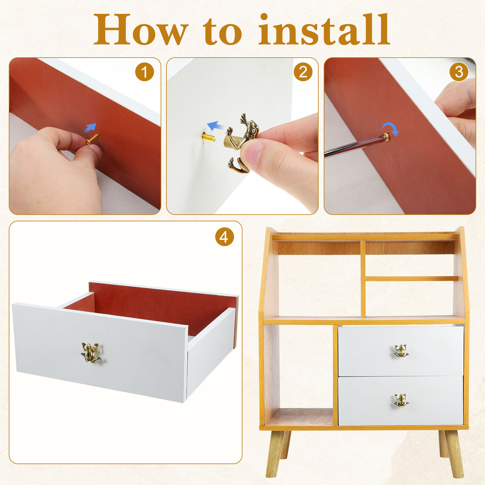 2 buah kenop lemari berbentuk  - Unique Furniture Hardware ulasan dan harga