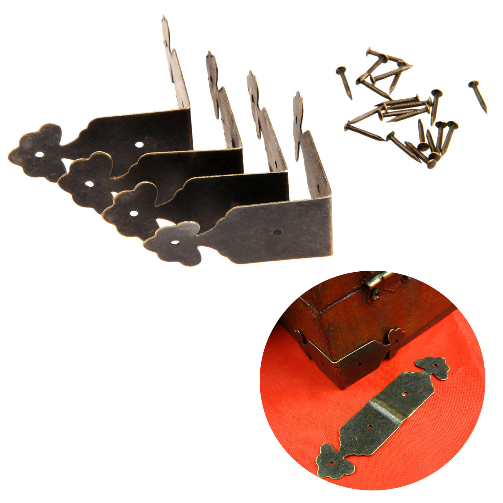 4 Pcs Dekoratif Pelindung Sudu - Furniture Hardware Nails ulasan dan harga