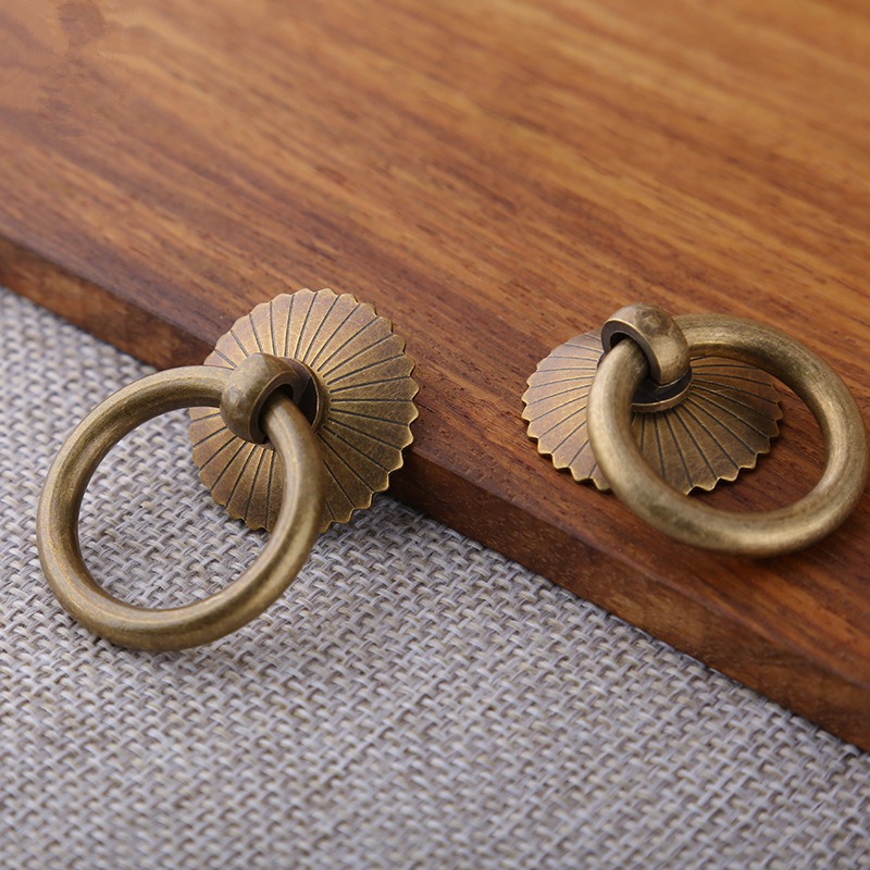 Kenop Kabinet Kuningan Antik P - Drawer Pull Gold ulasan dan harga