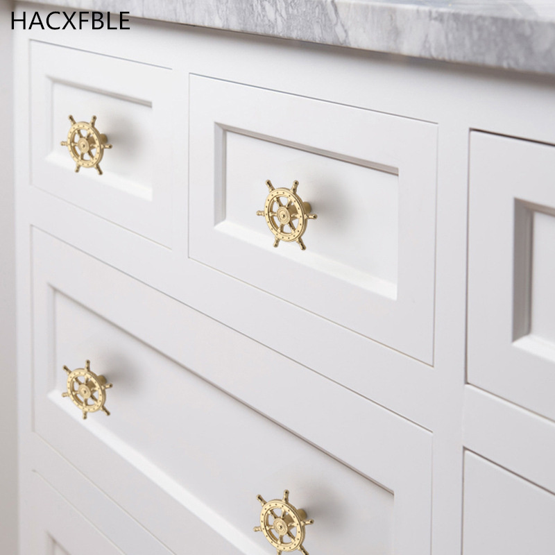 Dekorasi Navigasi Kapal, Gagan - Drawer Pull Gold ulasan dan harga